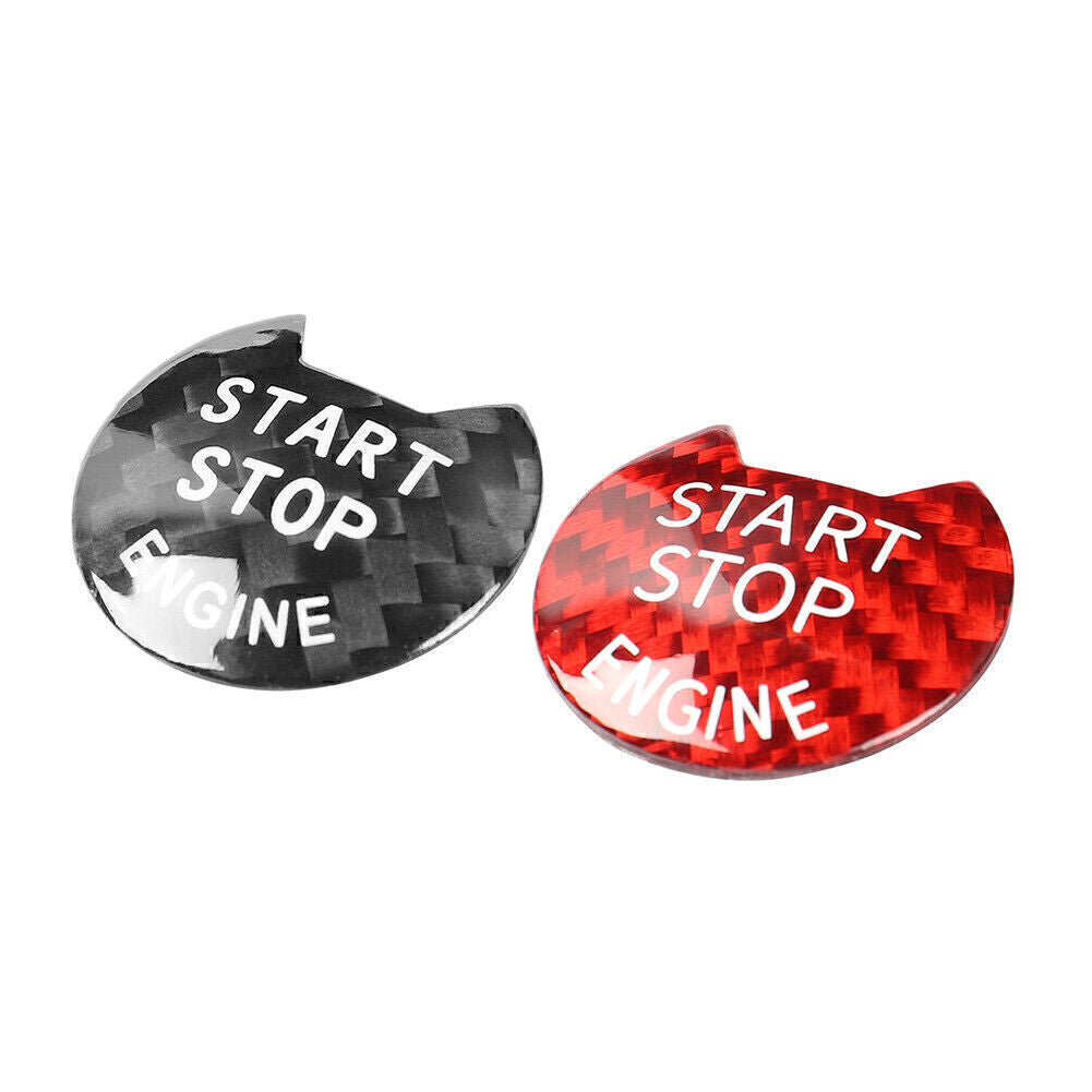 Engine Start Stop Push Button Cover Carbon Fiber Styel Fit for Nissan for Infiniti Q50