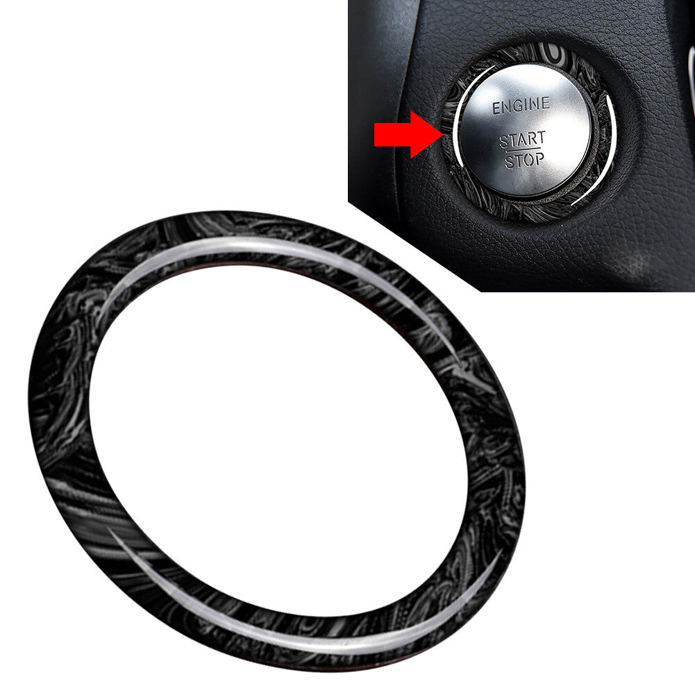 Engine Push Start Button Ring Fits for Benz A B C GLC CLA Class W176 W246 W205 X253 Q