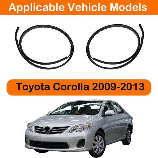 Fits 2009-2013 for Toyota for Corolla Roof Trim Molding Kit 2PCS 75555-02110/75556-02120