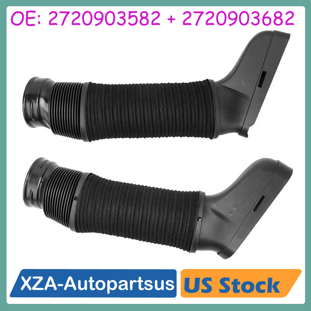 Pair Left Right L+R Air Intake Duct Hose Kit for Mercedes Benz C300 C350 New Q