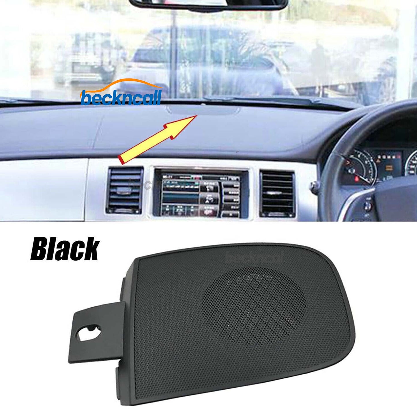 Fit for Jaguar XF 2008-2015 Black Dashboard Top Speaker Cover C2Z1835LEG C2Z1835AMS