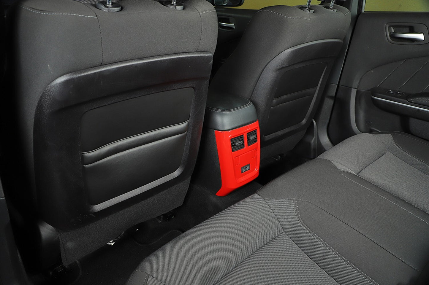 Red Rear Air Conditioner Outlet Vent Panel Trim Cover for Dodge Charger 2011+