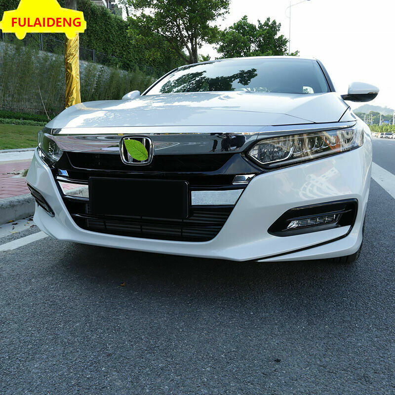4X for Honda Accord 2018-2020 Front Bumper Grille Grill Trim Cover Decor Sticker
