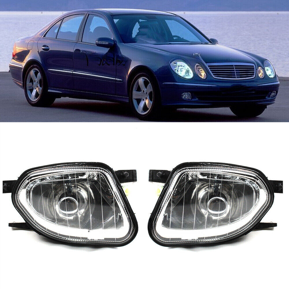 Pair Front Fog Light Headlights no bulb for Mercedes-Benz W211 2003-2006 2PCS