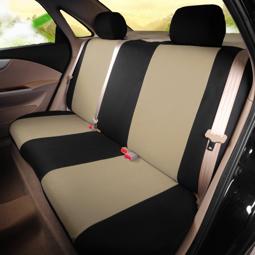 Beige car for seat cover protector suitable for cars, trucks, SUVs, and vans; front and rear for seat complete set. n
