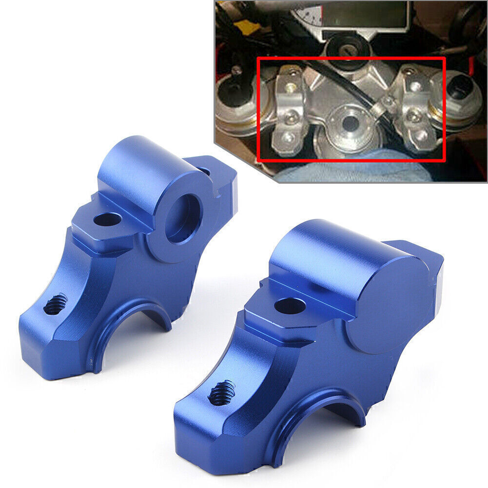 Motorcycle Handle Clamp Handlebar Riser Bar for YAMAHA MT FZ09 MT09 2013-17 Blue Q