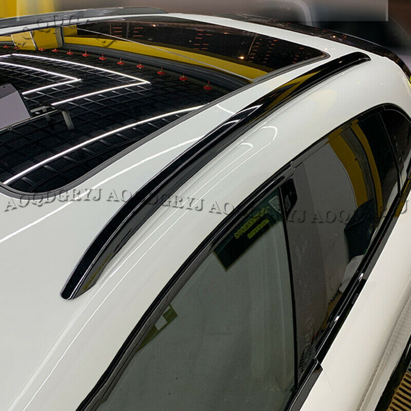for Porsche for Cayenne 2019-2023 Glossy Black Roof Rails Baggage Luggage Rack Kit