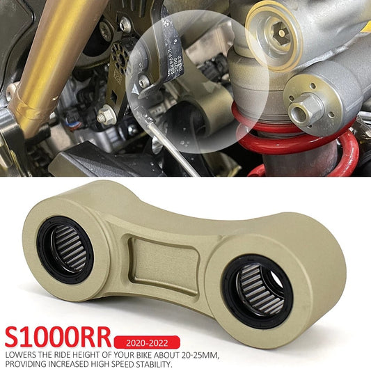 for BMW S1000RR 2020 - 2022 CNC Adjustable Suspension Lowering Linkage Links Kit