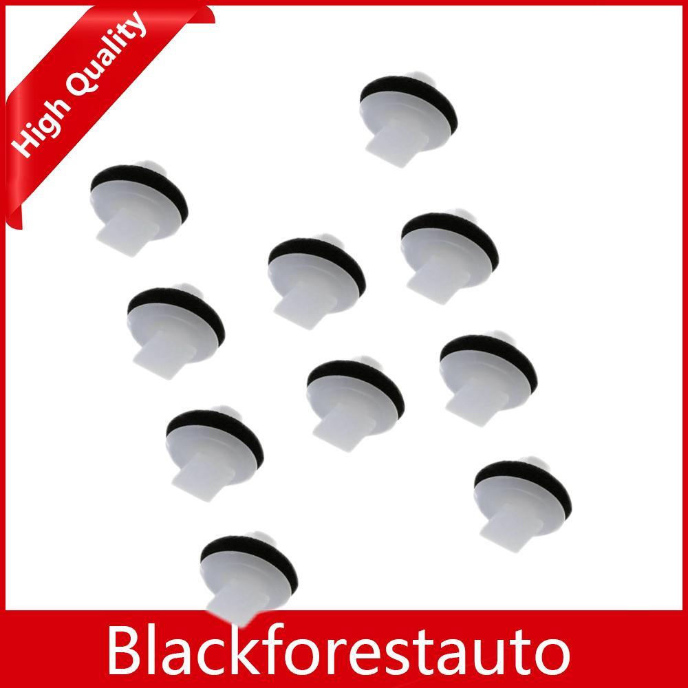 10Pcs Door Trim Panel Push-Type Retainer Fits for Nissan 11-18 76882-EW00B White