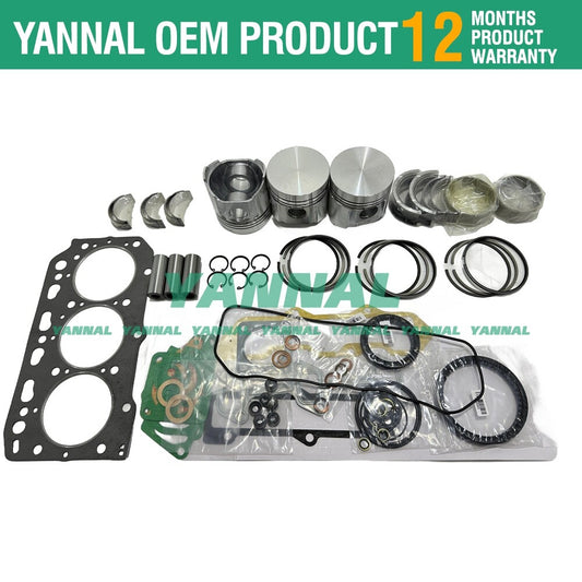 3TNE84 Overhaul and Rebuild Kit for Engine Repair Parts: Piston Gaskets and Bearings