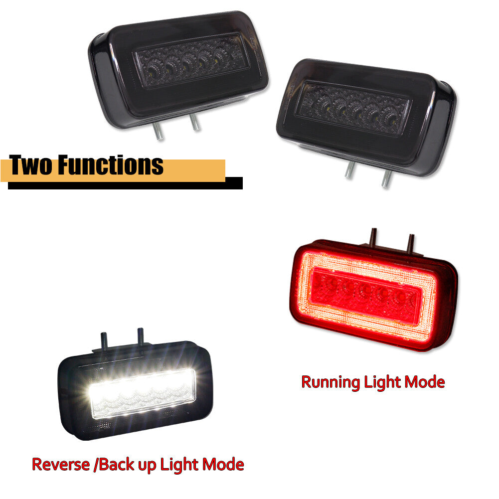 Smoked lens LED rear fog light, spare reverse light for Mercedes W463 G-Class - v