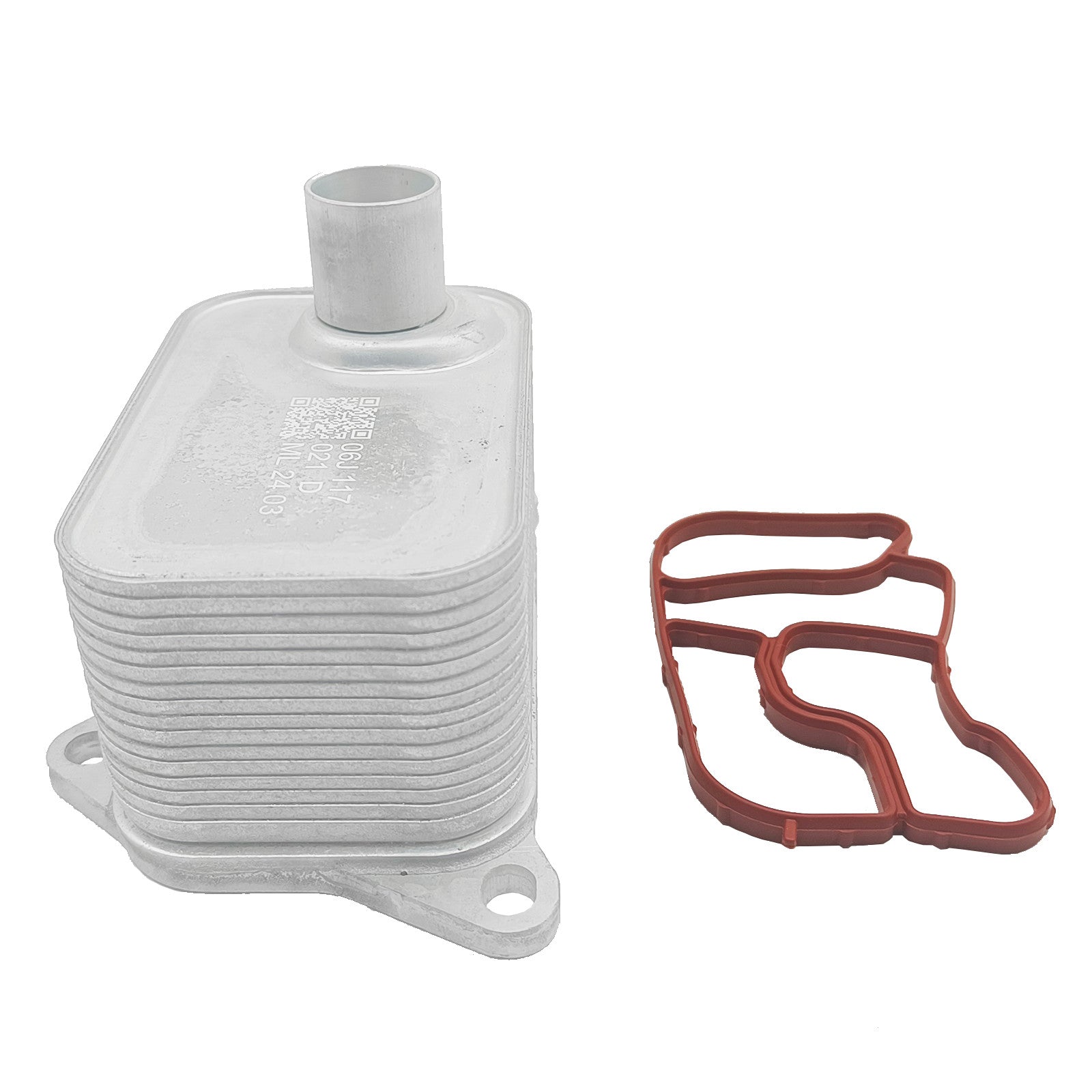 Engine oil cooler with gasket suitable for Golf , for Jetta , for Passat , for Audi A5, A6, Q5 #06J117021D- n