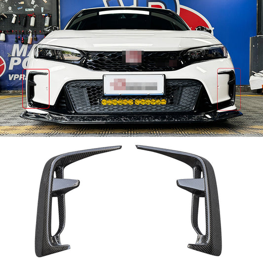 Carbon fiber fog light distributor light for Honda 11th for Civic FL5 Type-R 2023UP Q