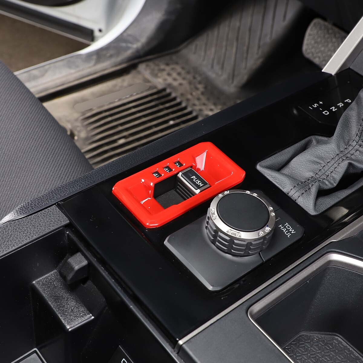 Red interior steering wheel button frame for Sequoia 2014 - 2020 - v