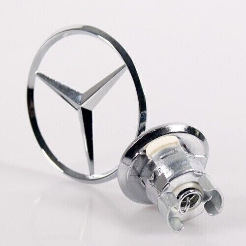 Chrome star hat badge suitable for Mercedes-Benz W124 W202 W203 W204