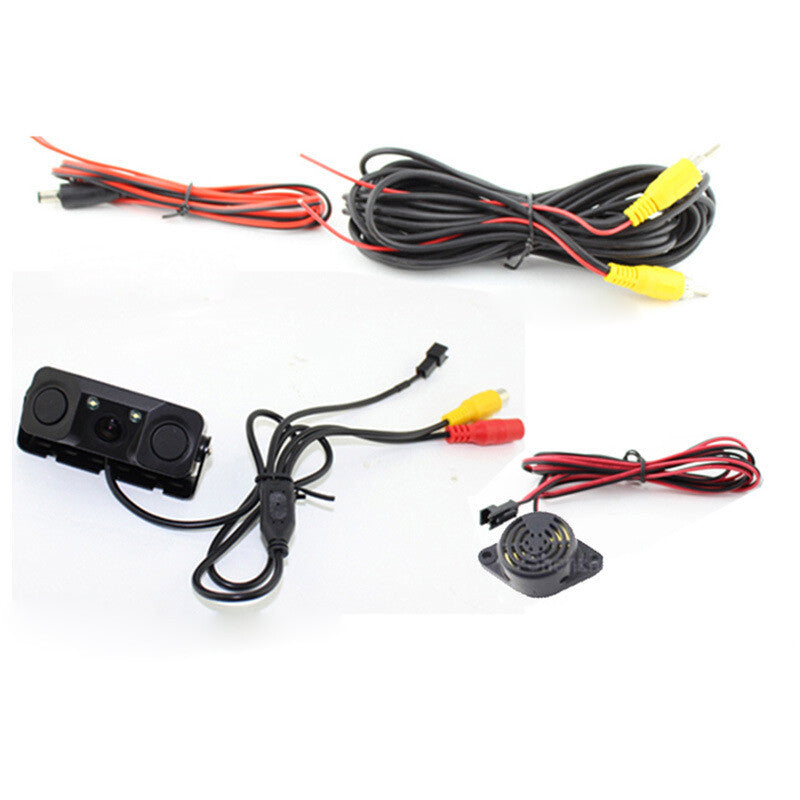 3-in-1 Car SUV Park Reverse Radar Sensor Rearview Backup Camera Assistant n