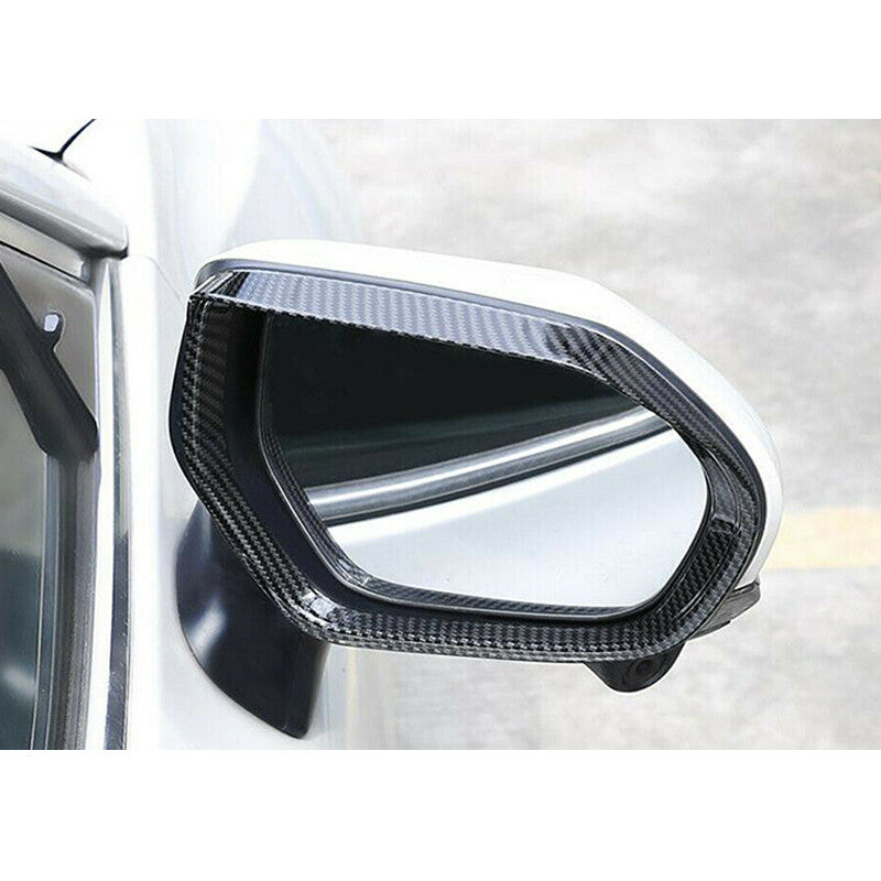 Carbon Fiber Side Mirror Rain Eyebrow Cover Trim For 2018-2021 for Toyota for Camry