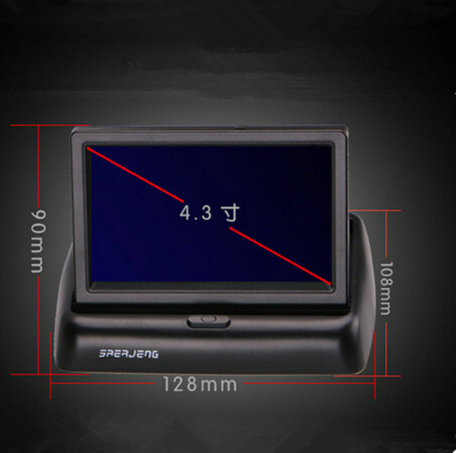 Car Reverse Parking Rearview 4.3 Foldable Digital LCD Color Monitor Screen