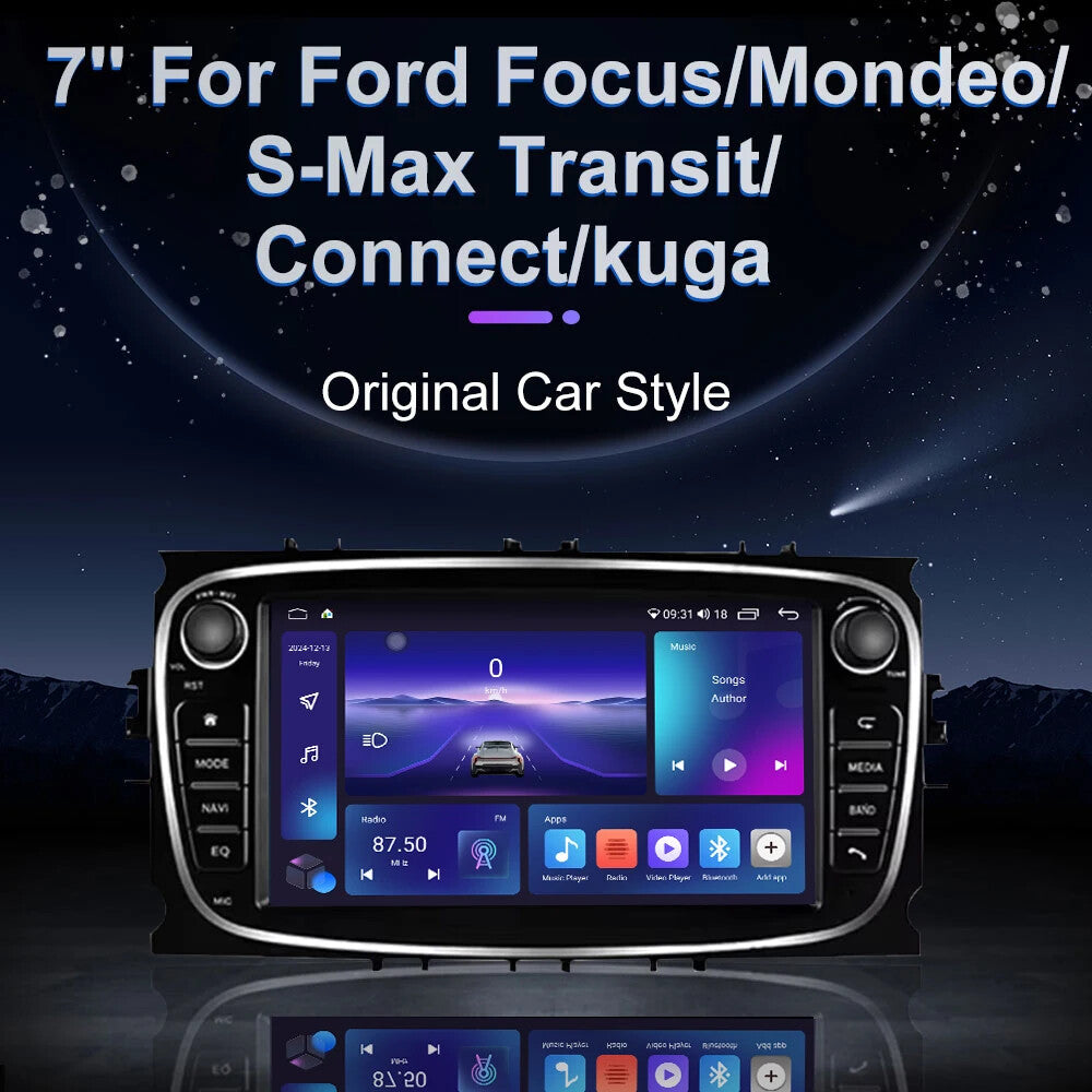 for Ford Focus Mondeo S-MAX Galaxy II Kuga Carplay Car Radio GPS Stereo Player