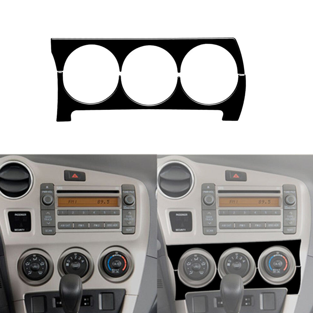 Red Carbon Fiber Climate Control Cover Trim for Jetta Sedan 2011-2014 v