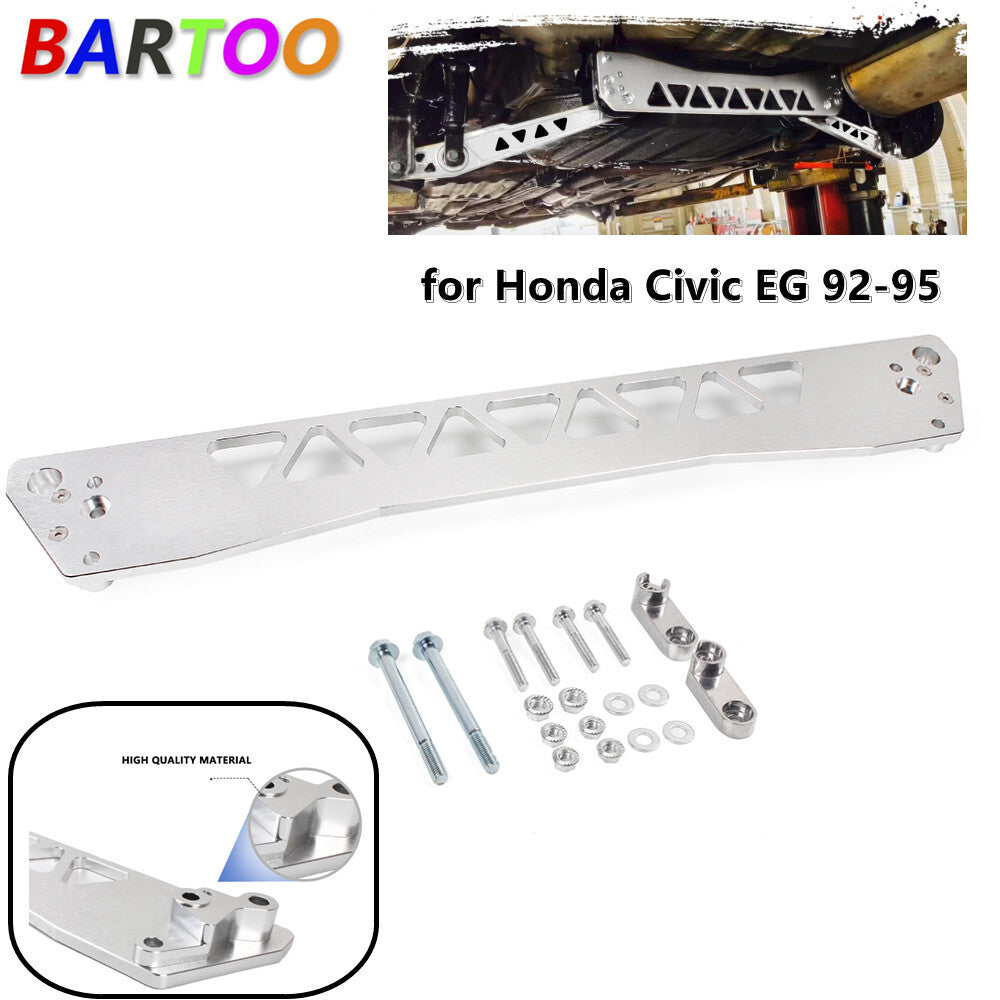 Billet Rear Subframe Brace Plate w/ Hardware Bolts for Honda for Civic EG 92-95 Q