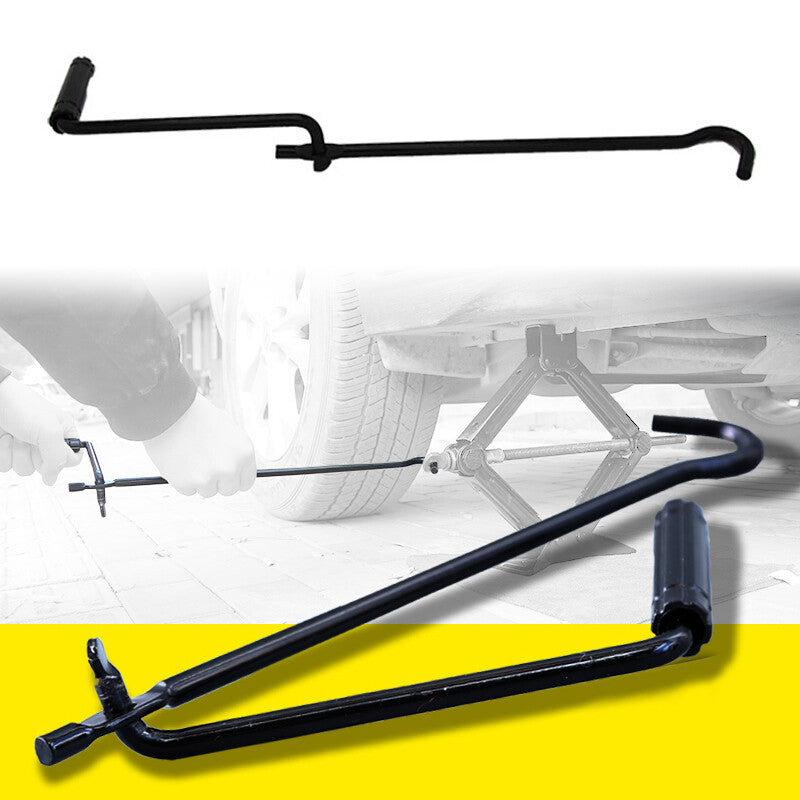 1PCS Durable Folding Scissor Car Tire Wheel Jack Crank Lever Handle Lift Rod Kit v