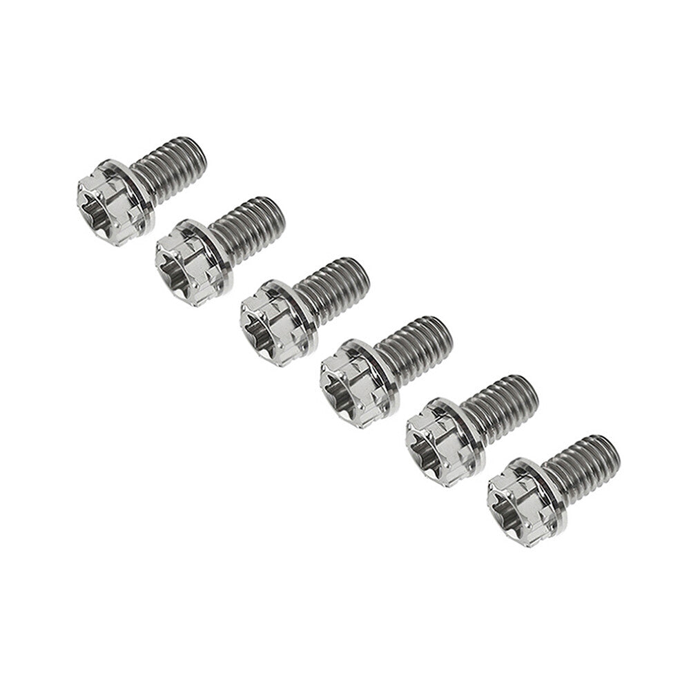 6pcs Bolts Torx Head Flange Screws M10x20mm For Motorcycle Bike