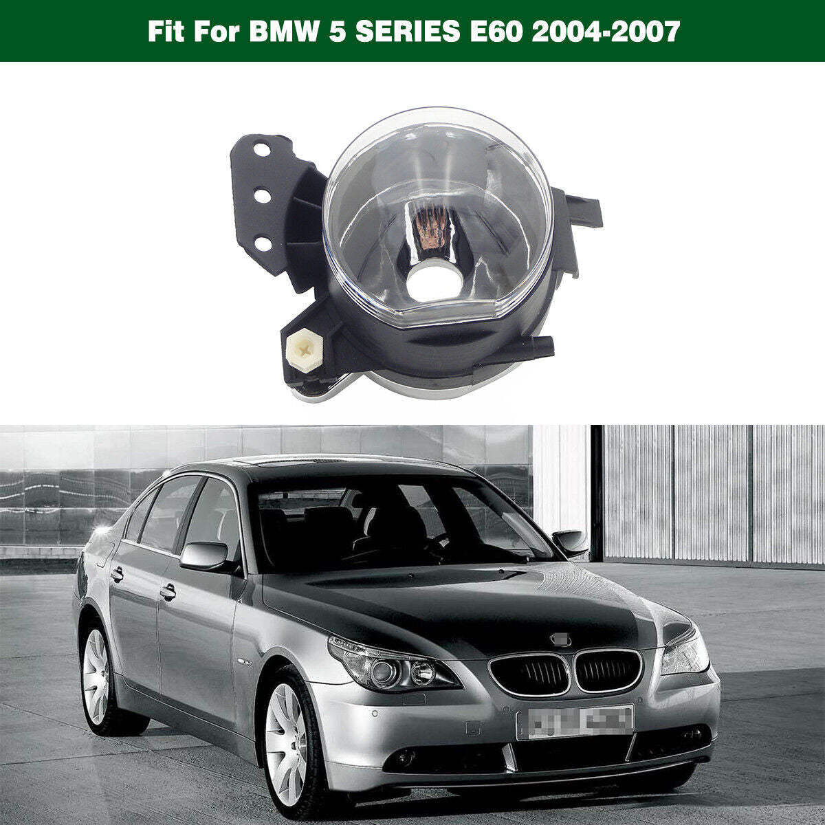 1Pcs Clear Front Bumper Fog Lamp Light Right Fit for BMW 5 Series E60 2004-2007