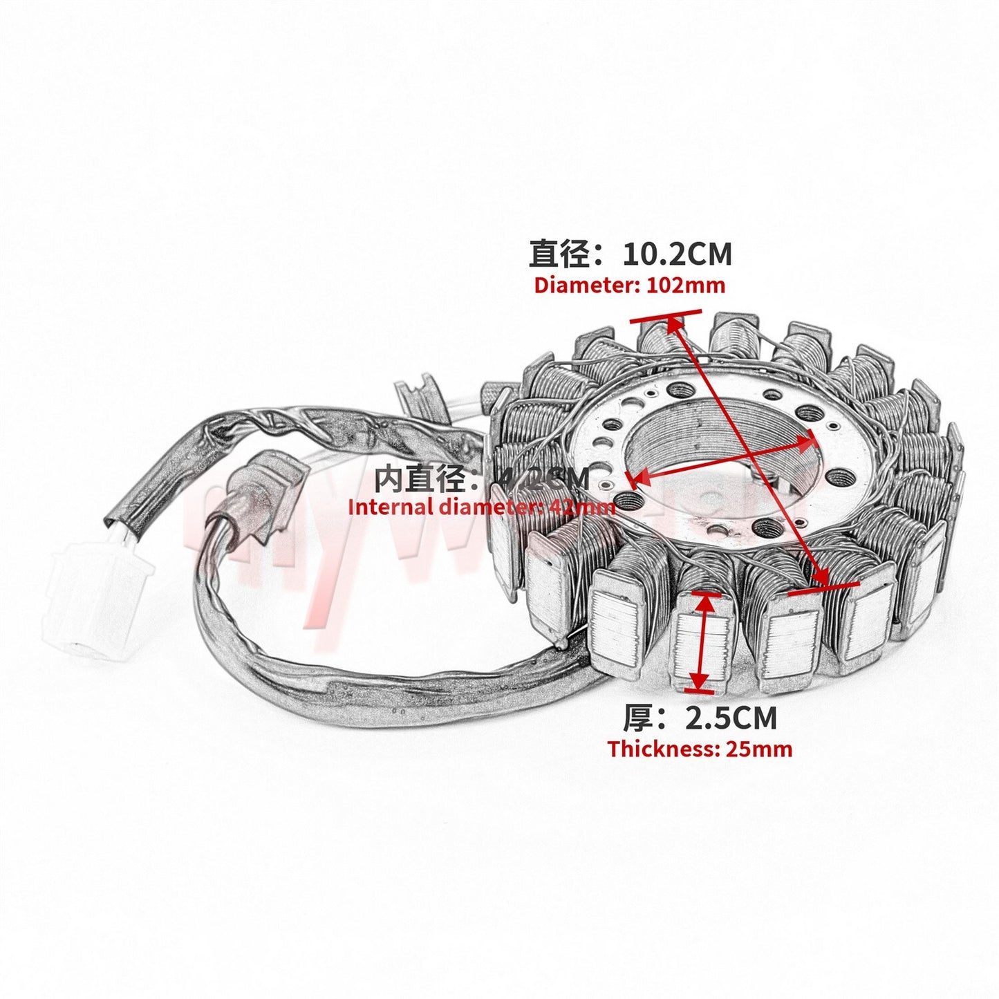Fit for YAMAHA YZF R6 2003-2005 R6S 2006-2009 Generator Magneto Stator Coil New