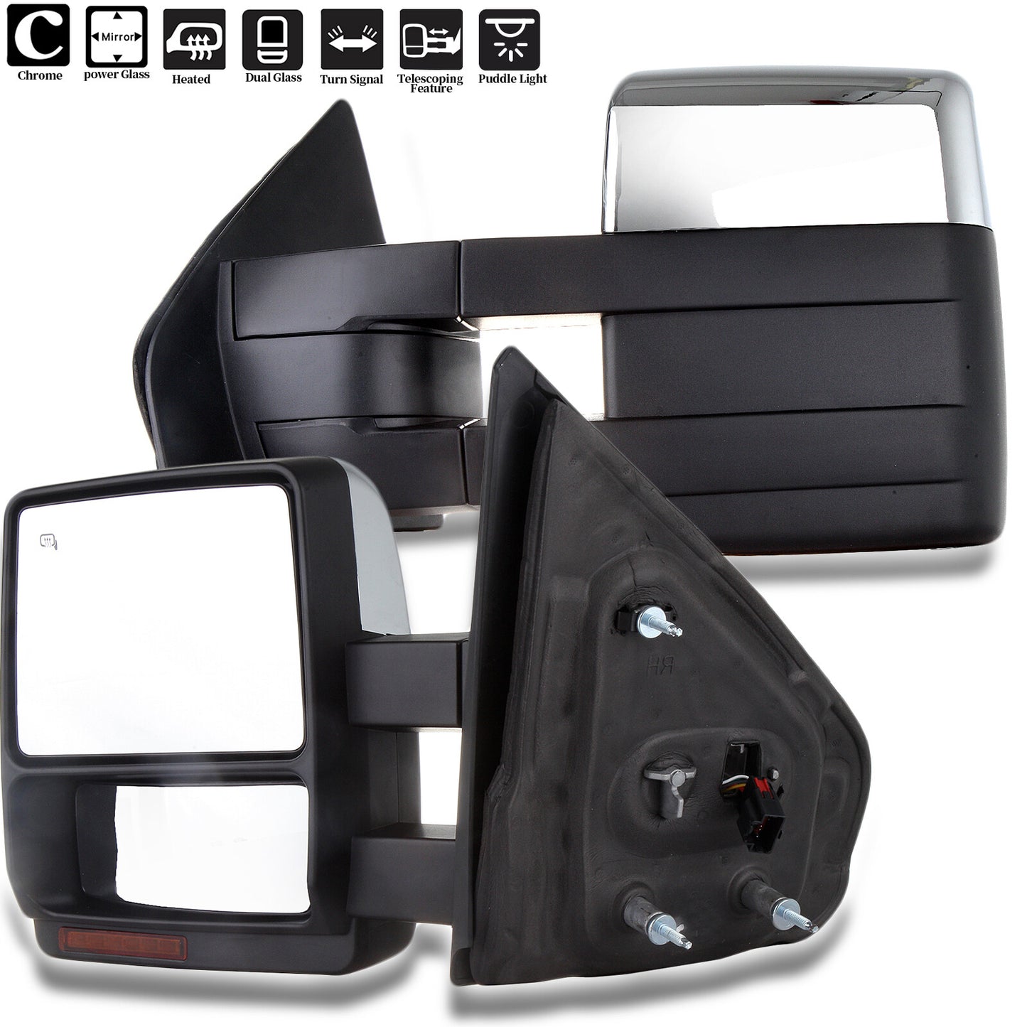 180  drop mirror repositioner installation for Harley Touring Street Glide FLHX 2006-2013 E