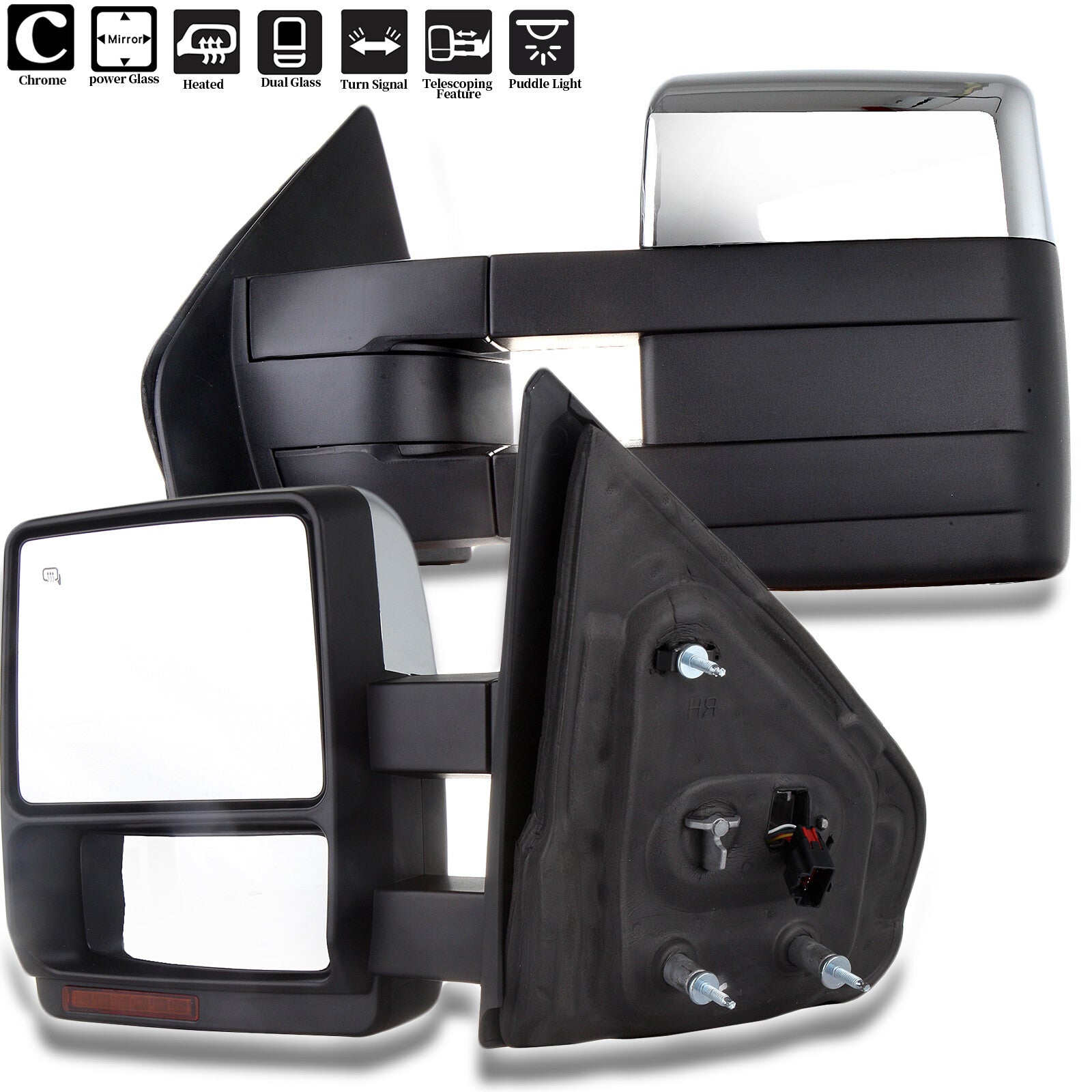 180  drop mirror repositioner installation for Harley Touring Street Glide FLHX 2006-2013 E