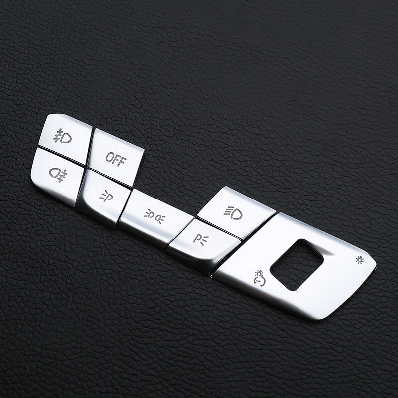 silver Headlight adjustment button Decoration for BMW 3 Series G20 330i 19-2020