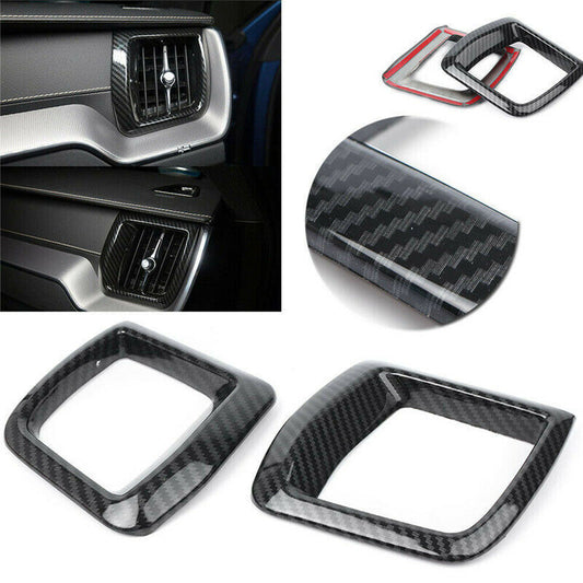 Carbon fiber 2X front vent cover trim for Volvo XC60 2018-2021