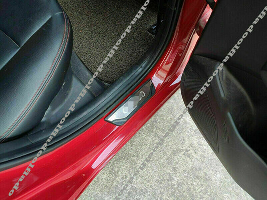 for Mazda CX-30 2020-2022 Side Door Sill Scuff Plate Cover Guard Moulding Trims