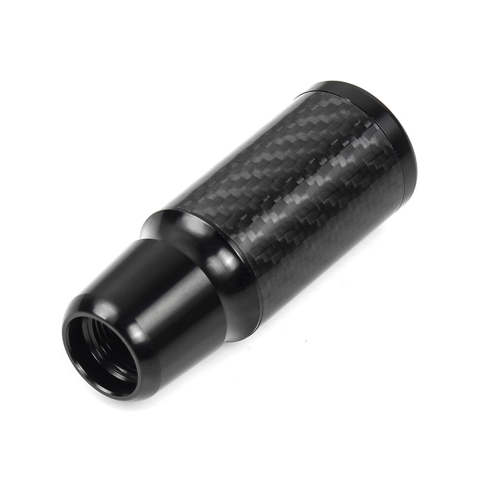 Universal Black Carbon Fiber Auto Manual Gear Stick Lever Car Shift Knob 6 Speed