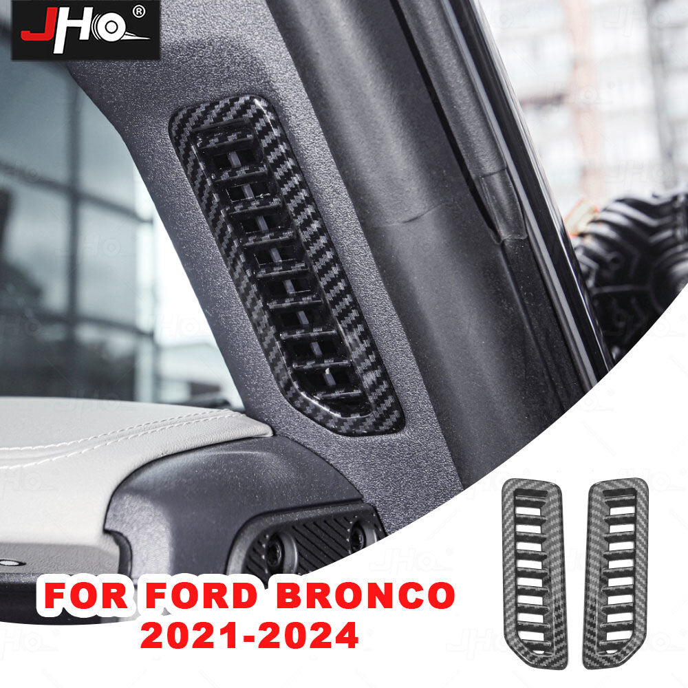 A-Pillar Air Condition Vent Outlet Decor Cover Trim for Ford Bronco 2021-2024