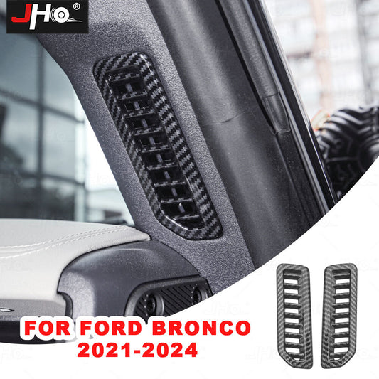 A-Pillar Air Condition Vent Outlet Decor Cover Trim for Ford Bronco 2021-2024
