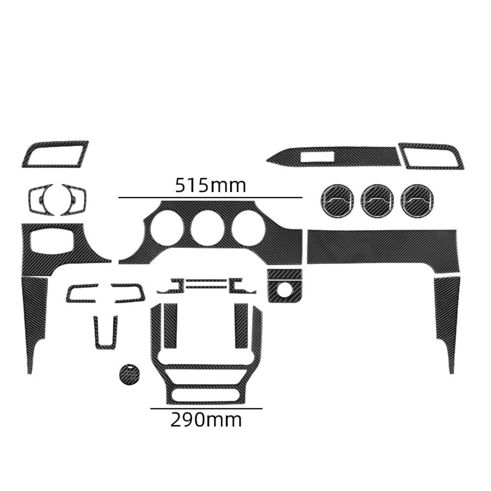32Pcs Carbon Fiber Full Sets Interior Kit Cover Trim  for ford  for Mustang 2015-2019