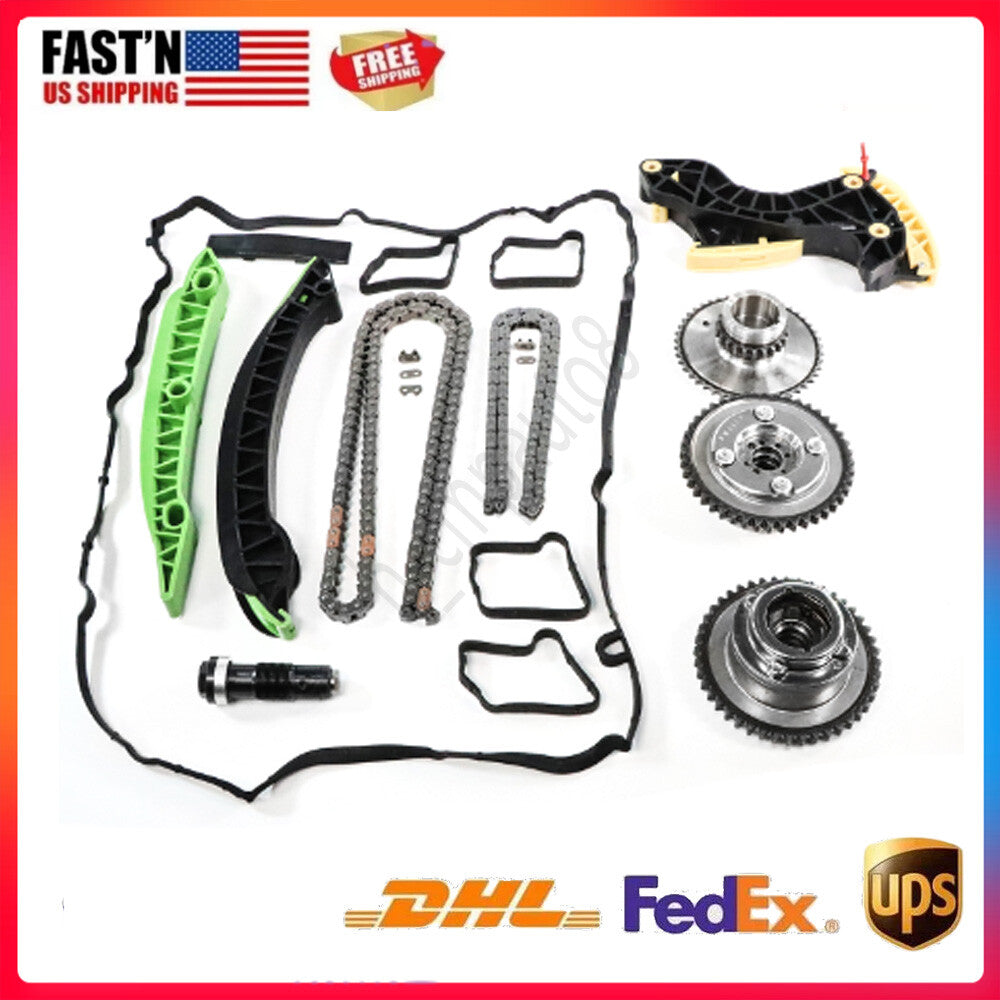 Timing Chain Kit + VVT Sprocket + Oil Pump Rail for Mercedes-Benz C250 1.8L