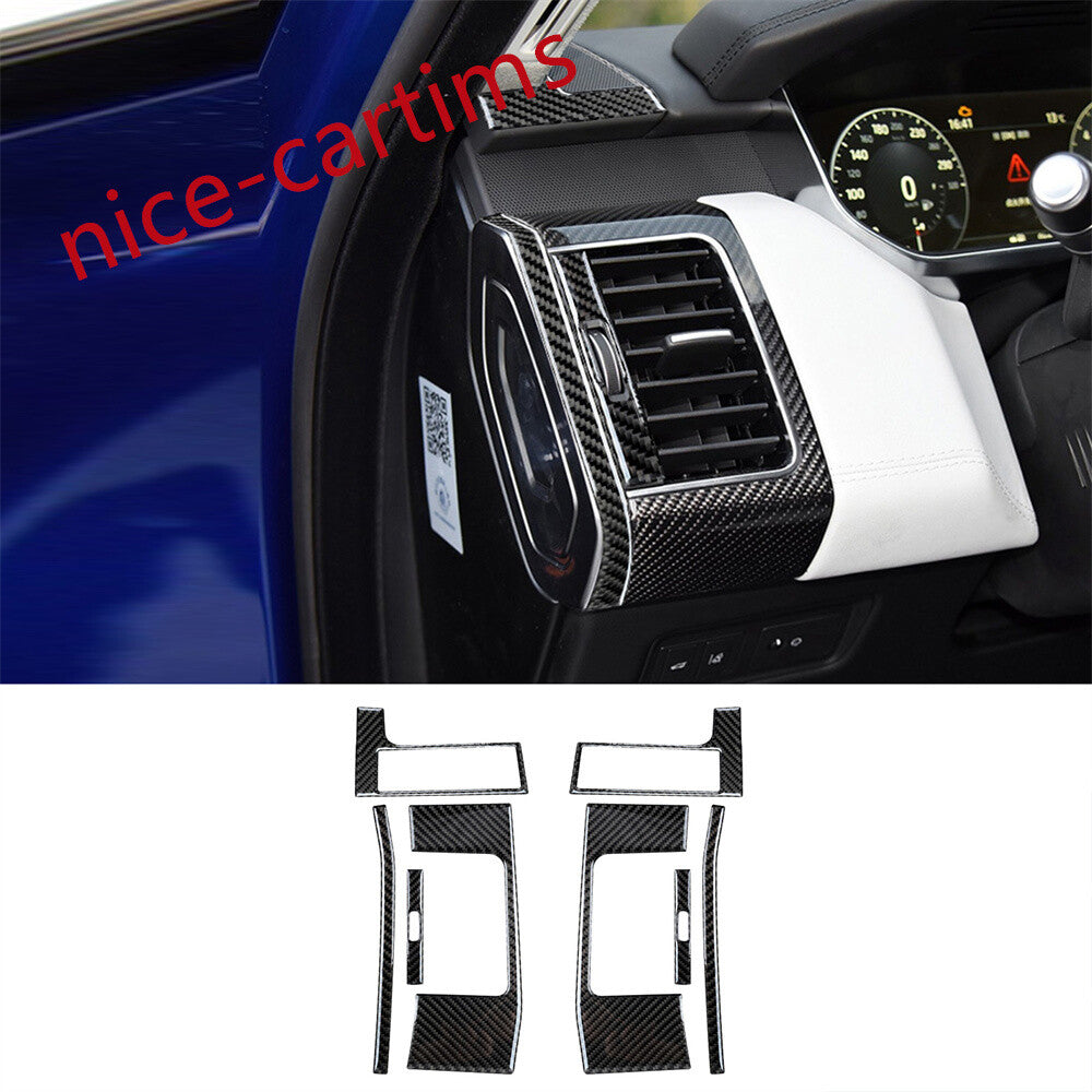 8¡ÁCarbon Fiber Dashboard Air Vent Outlet Trim For LR for Range Rover Sport 2014-2017
