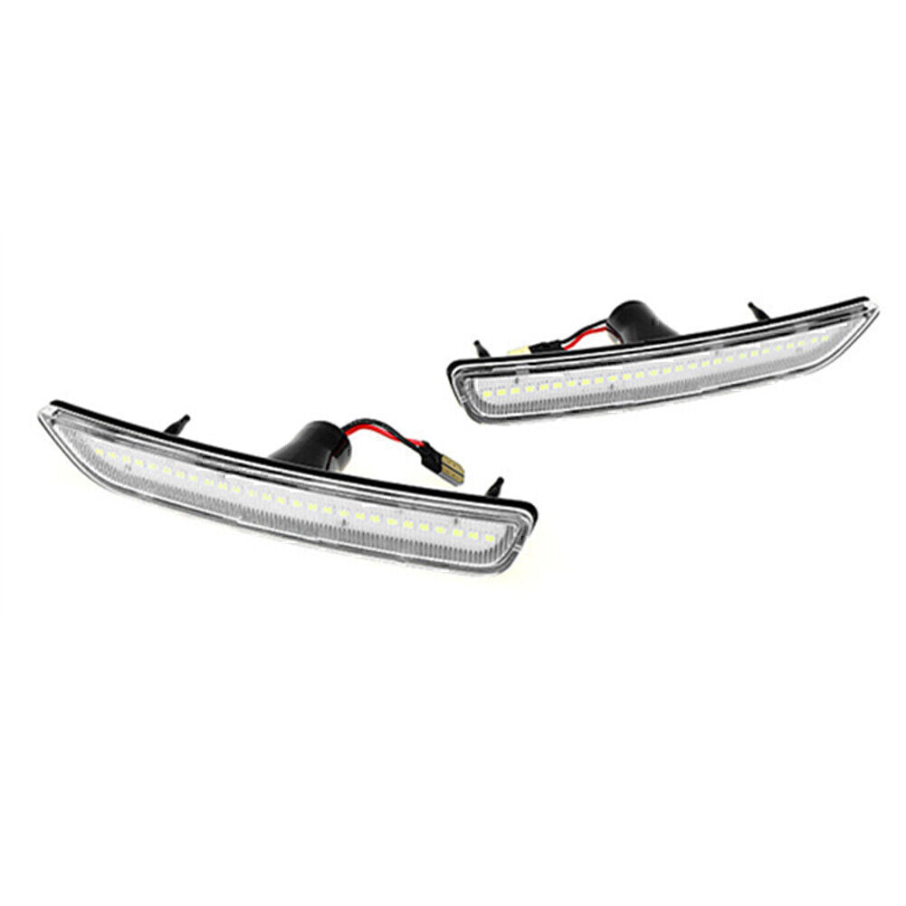 2x Car LED Front Side Marker Lights Fit 2010-2014 2011 2012 2013 for Ford for Mustang