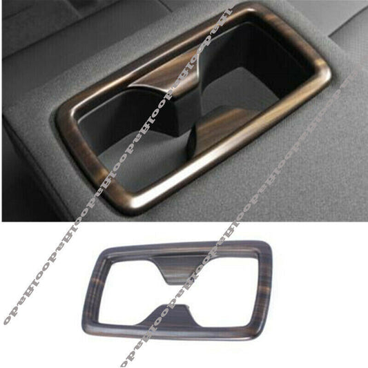 for Toyota Highlander 2020-22 Wood grain Inner Rear Water Cup Holder Cover Trim