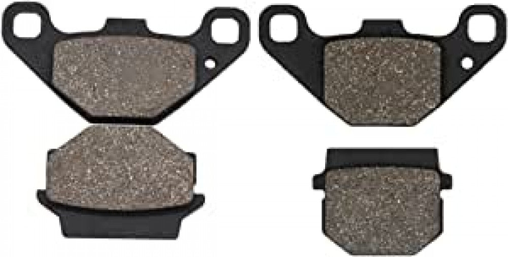 Front Rear Carbon Fiber Brake Pads for Kawasaki KMX125 KMX 125 1986-1998 KMX200