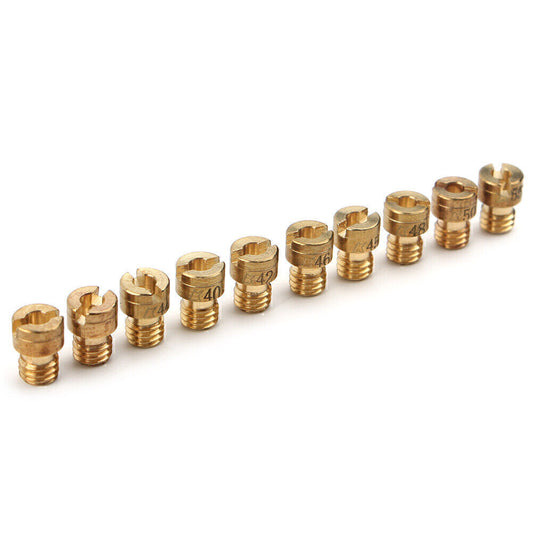 10X Main Jet M4 4mm Fit GY6 50cc 139QMB Scooter Keihin Carb PZ19 Size 40 42-58 Q