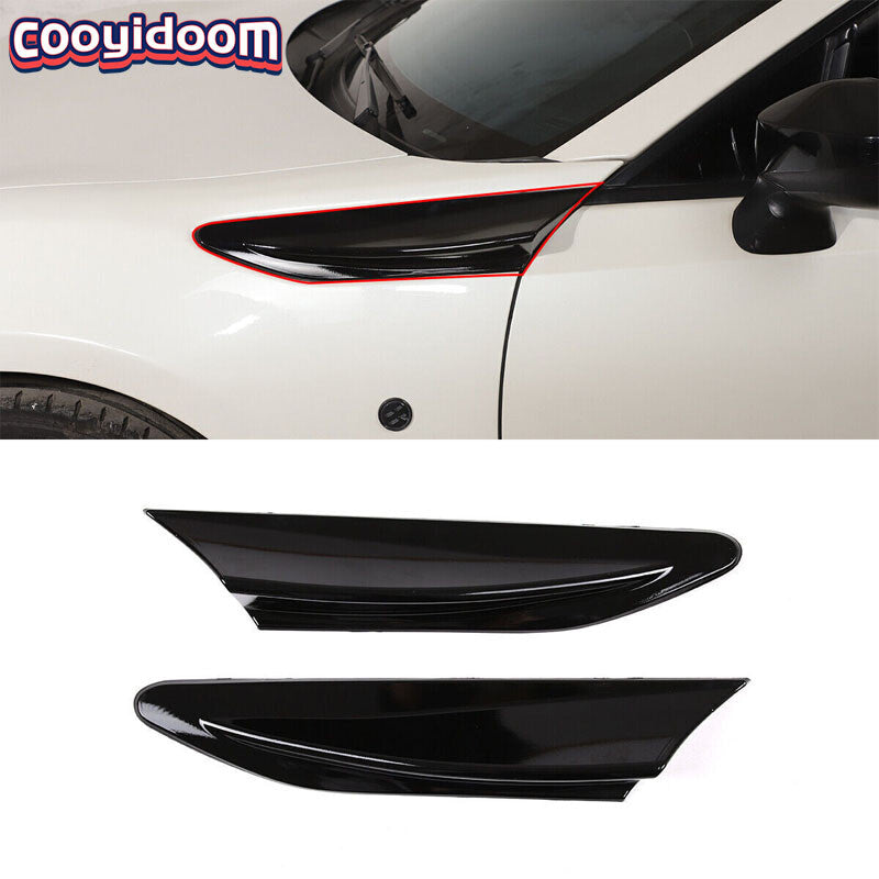 ABS Black Car Side Fender Fin Trim for Subaru BRZ Toyot-a 86 for Scion -S 2012-20
