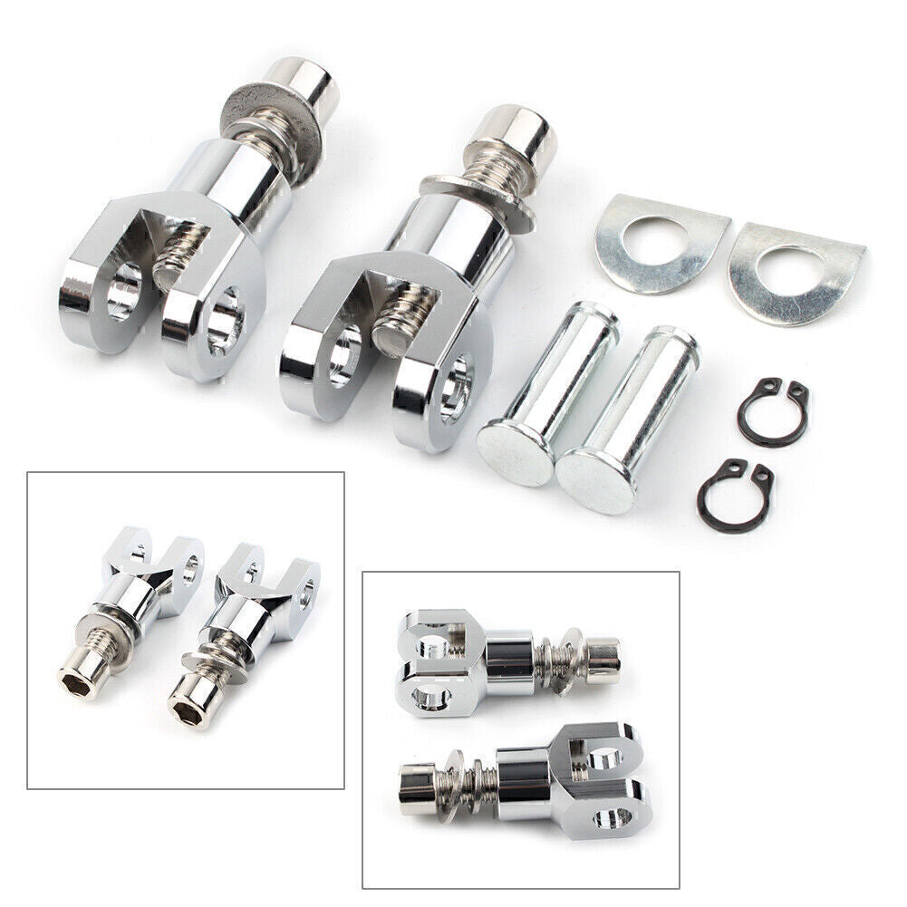 Motor Rear Passenger Foot Pegs Bracket Fit for Harley Softail 2000 - 2020 Silver