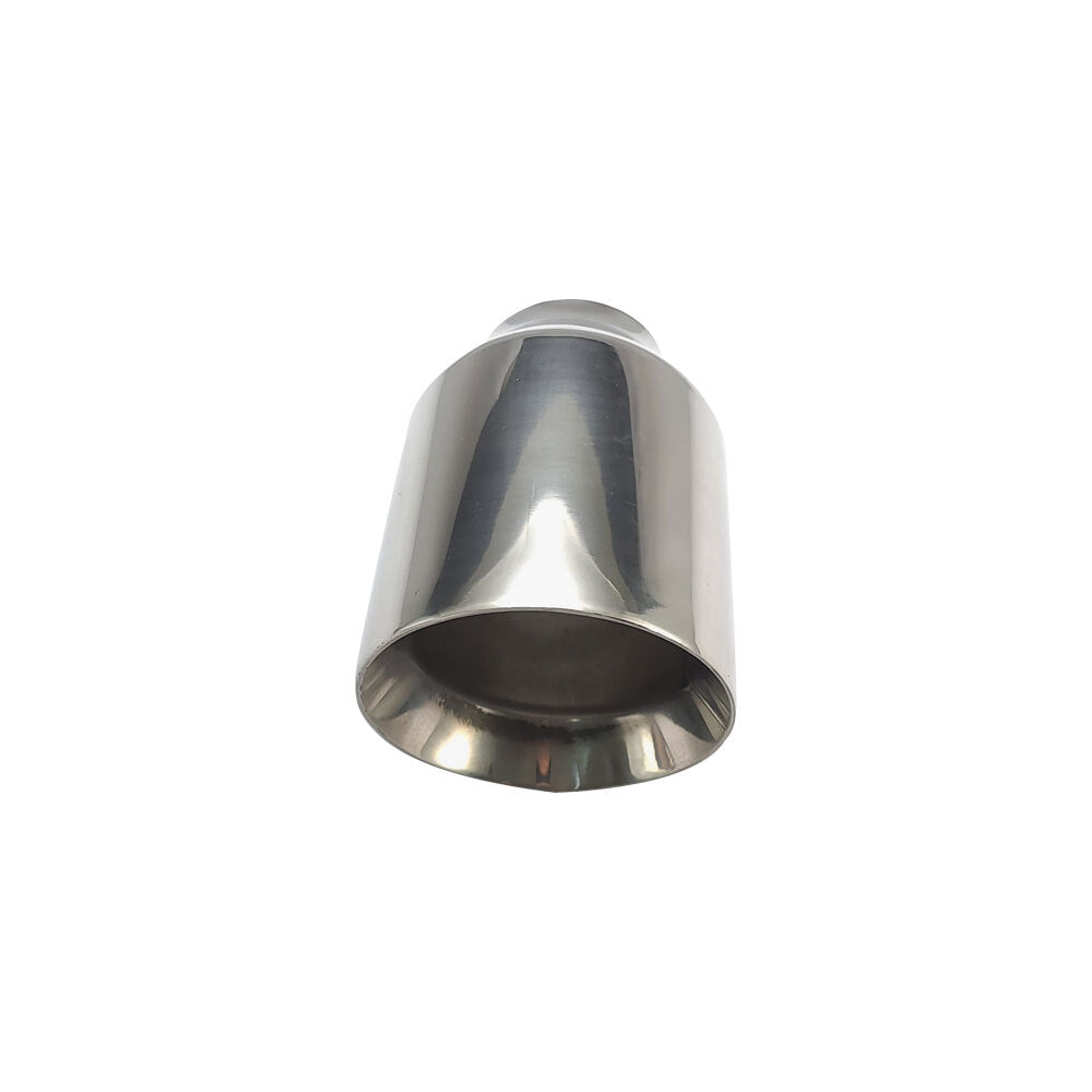 1PC 2.5'' inlet 4.5'' outlet Exhaust End Tips Muffler Tips Sliver Slant tip