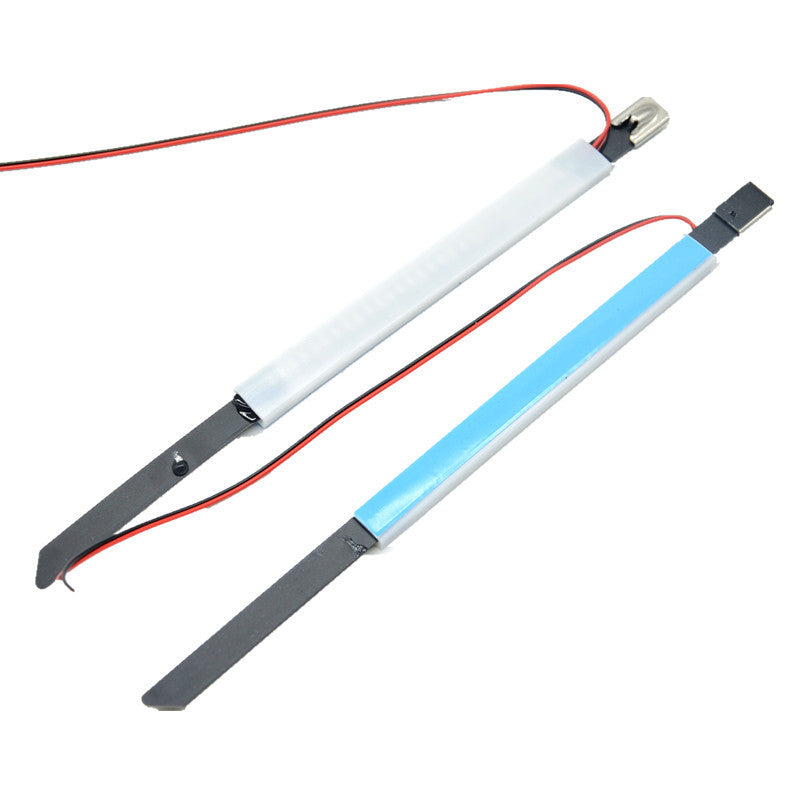 2x Motorcycle 45-70mm Fork LED Turn Signal Indicator Amber Blinker Lamp Strip
