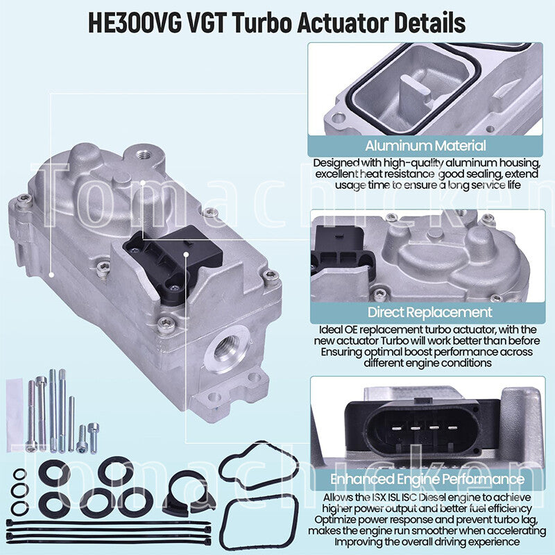 The 5496045RX electronic actuator is suitable for Turbo VGT HE300VG HEV1VE.