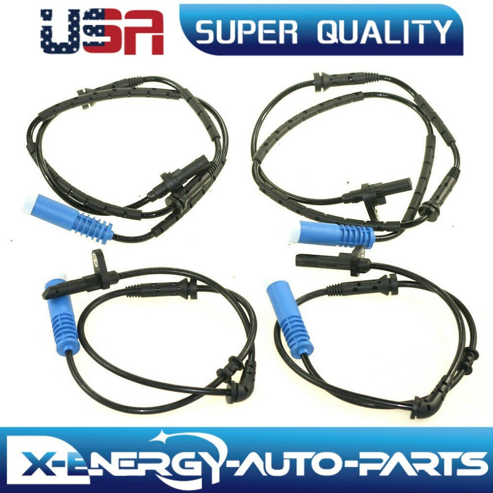 4 Front Rear L+R ABS Wheel Speed Sensor for MINI Cooper 34526851501 34526851500